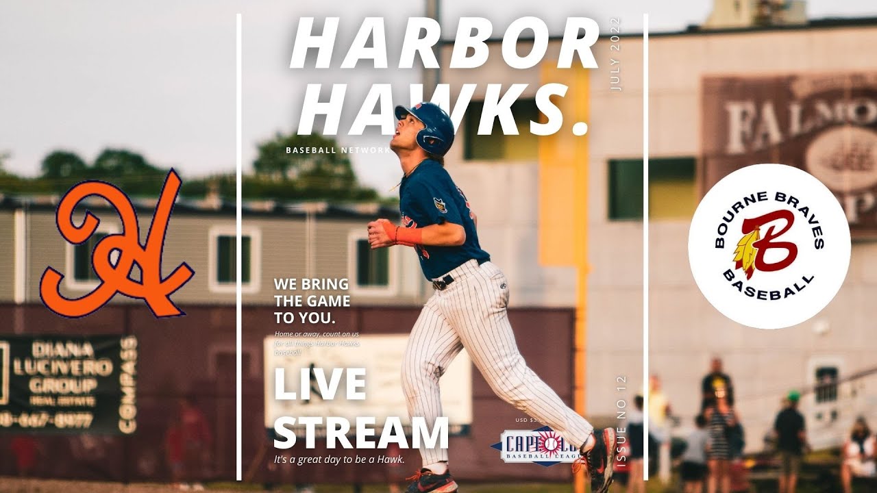 CAPE COD BASEBALL LIVE: Hyannis Harbor Hawks v. Bourne Braves