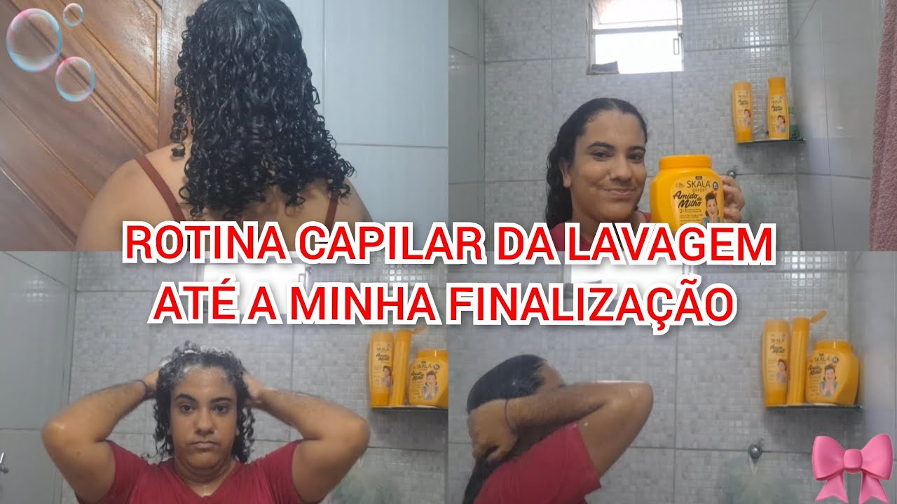 MINHA ROTINA CAPILAR DA LAVAGEM ATÉ A FINALIZAÇÃO DO MEU CABELO 