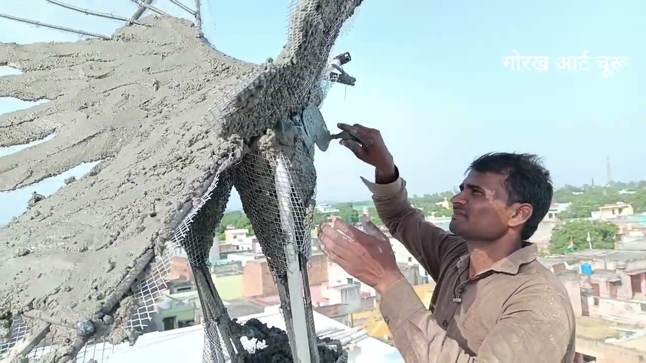 cement Baj Murti step by step. #mukesh #art #gorkh art