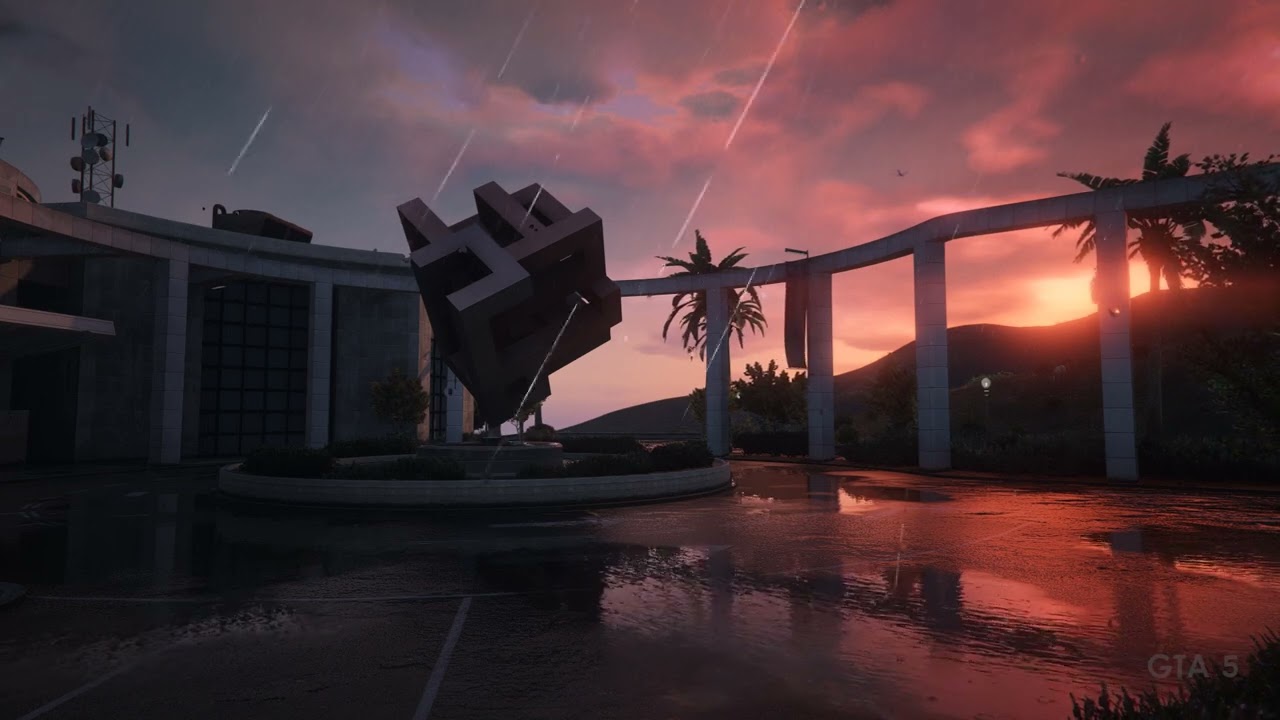 Rain at the Sunset #1 | 1 Hour of Ambience