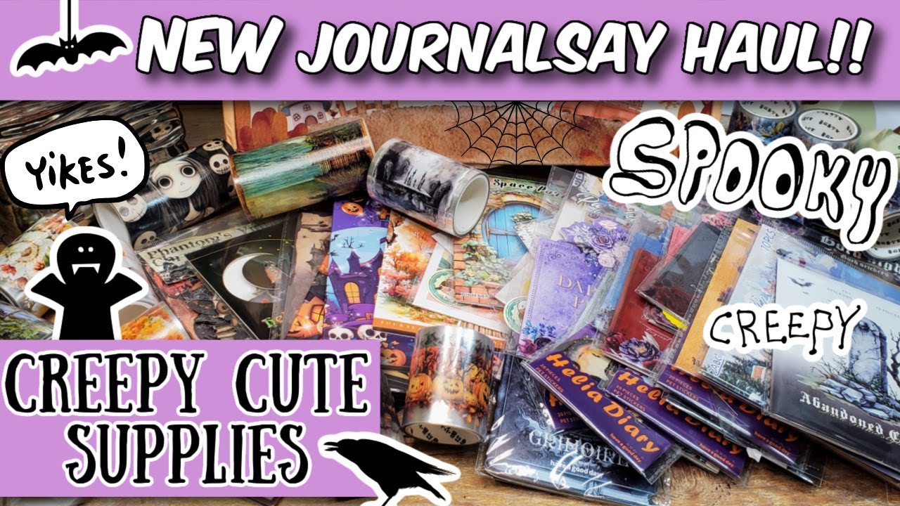 Unboxing Spooky Journalsay Supplies 🎃 Creepy Cute Must-Haves!