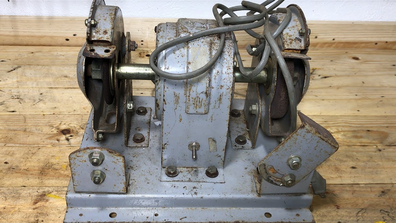 Old Bench Grinder Restoration - Japanese grinder