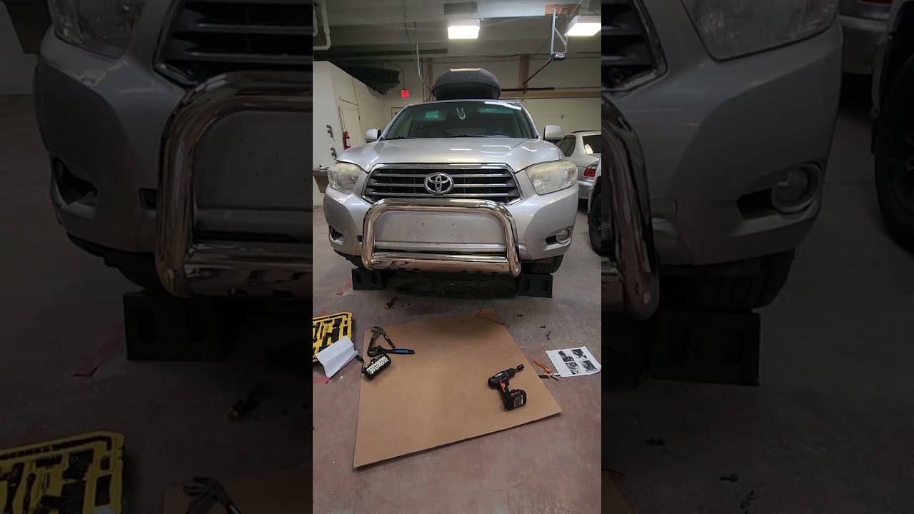 How to install a bullbar on 2008 Toyota Highlander