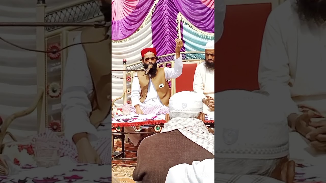 جھوک فاضل تحصیل میلسی میں خطاب۔       مولانا قاری سید عابد حسین شاہ ہاشمی 