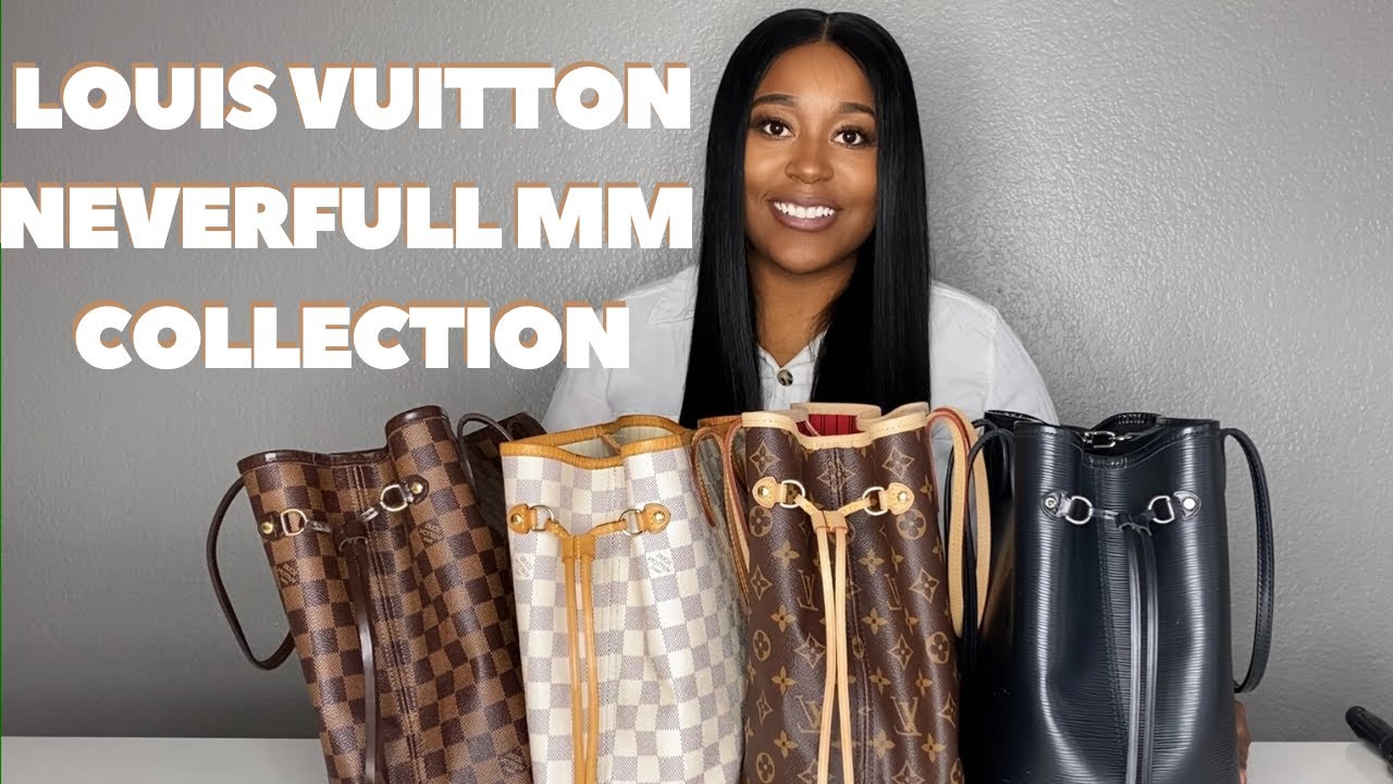 Louis Vuitton Neverfull MM Collection: Damier Ebene, Damier Azur, Monogram & Epi Review & Comparison