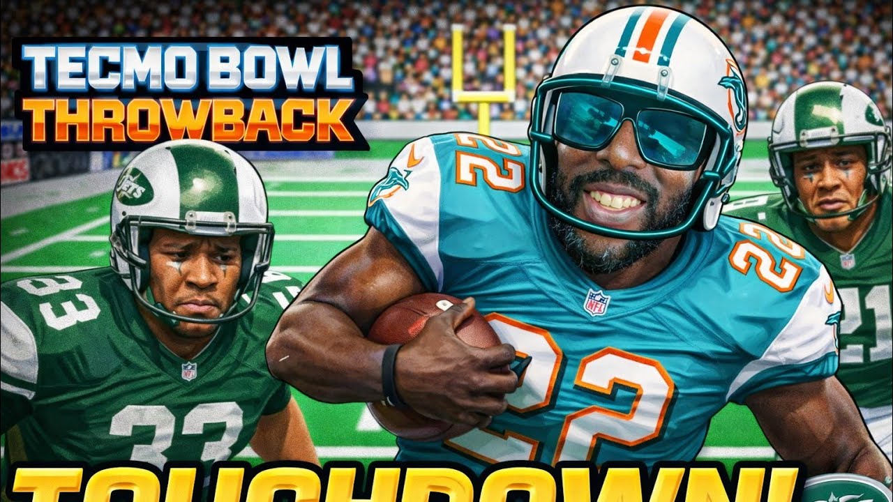 Tecmo Bowl Throwback. Miami dolphins vs NY Jets