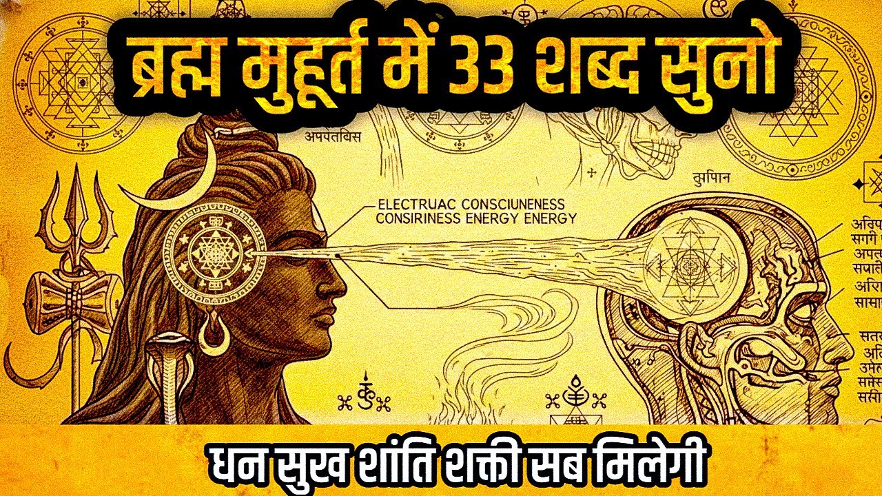 ब्रह्म मुहूर्त में यह बोलो | 3.40 ब्रह्म मुहूर्त में यह 33 शब्द सुनो और चमत्कार देखो | Brahma Muhurt