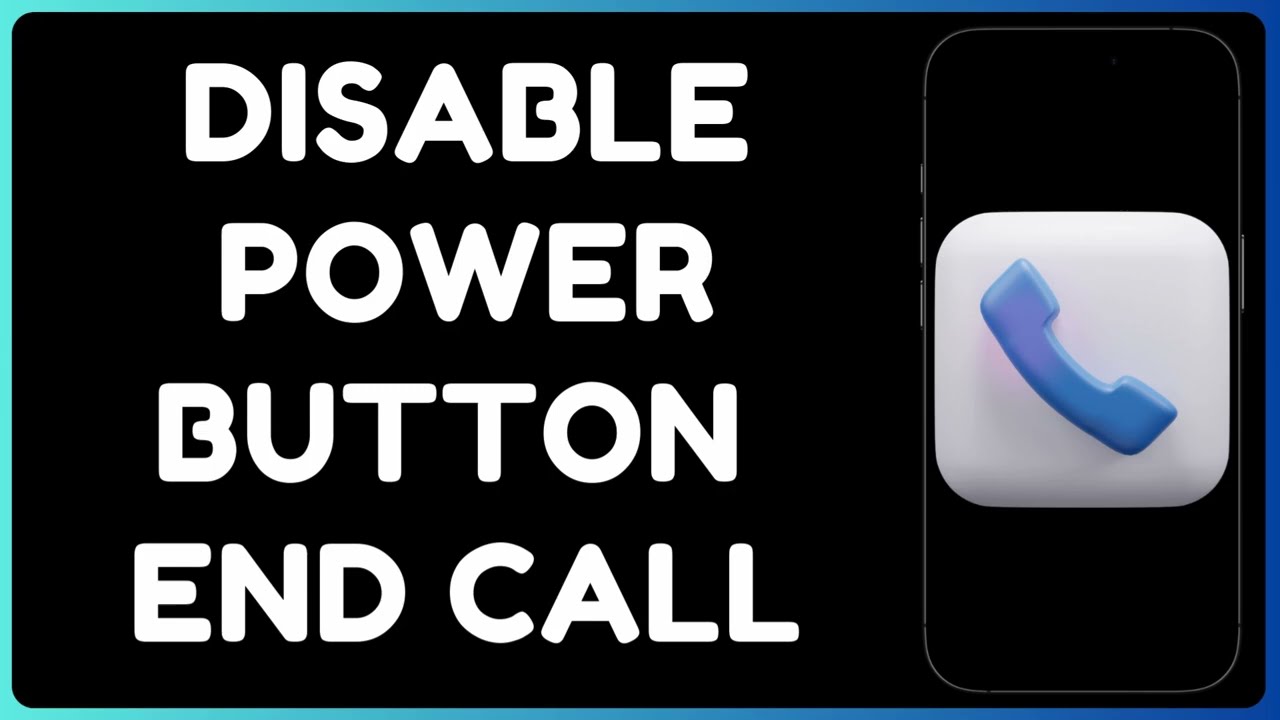 Disable Power Button to End Calls on Android | Stop Accidental Call Hang-ups