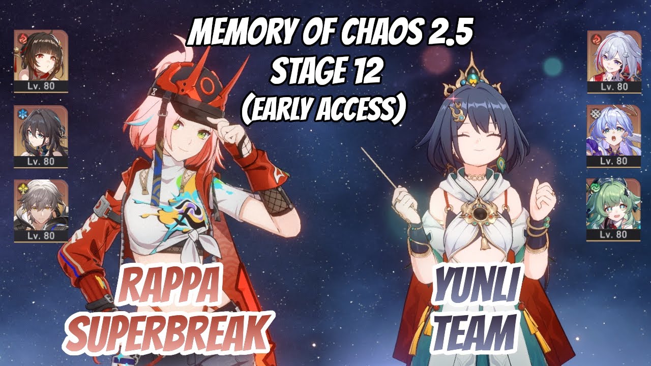 Rappa x Lingsha & Yunli Team Memory of Chaos Stage 12 (3 Stars) | HSR EARLY ACCESS