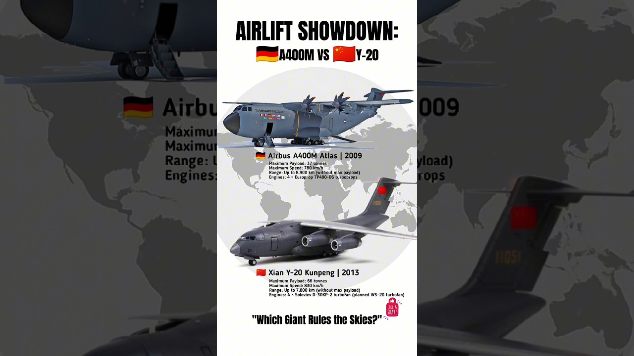 Germany vs China &ndash; Military Cargo Plane Showdown!