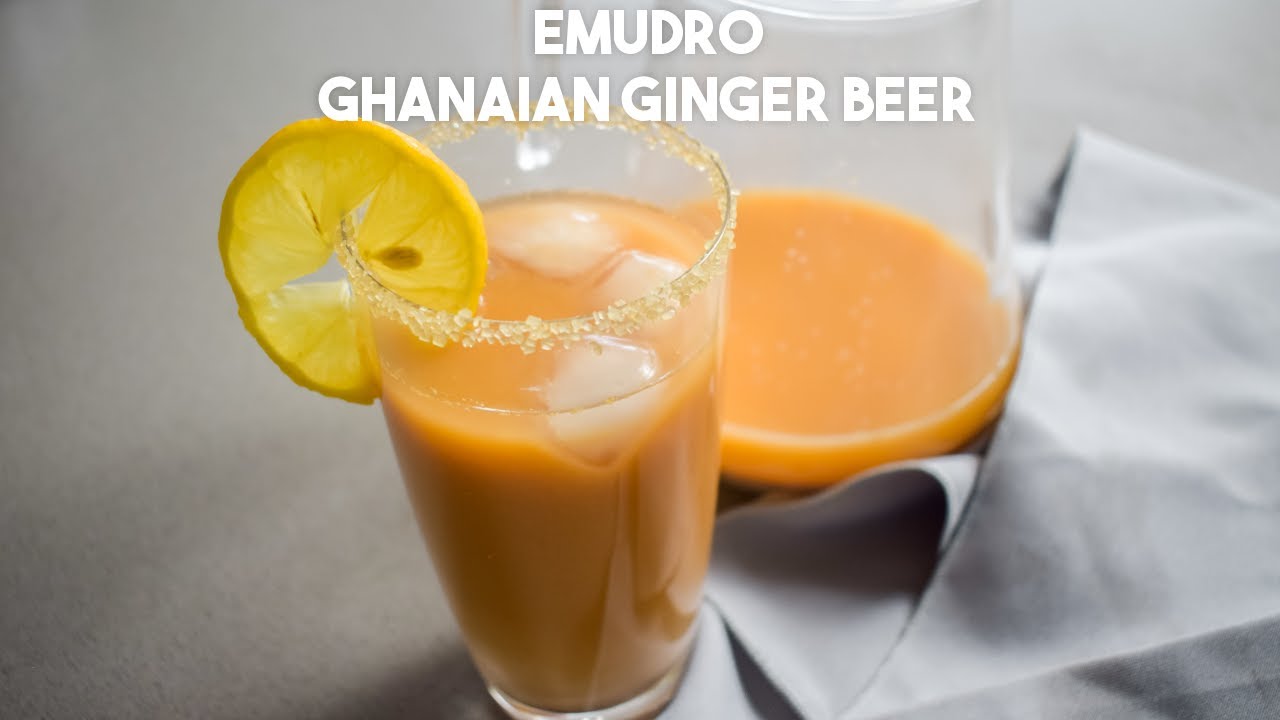 GHANAIAN GINGER BEER - EMUDRO | Refreshing ginger drink | Juicing