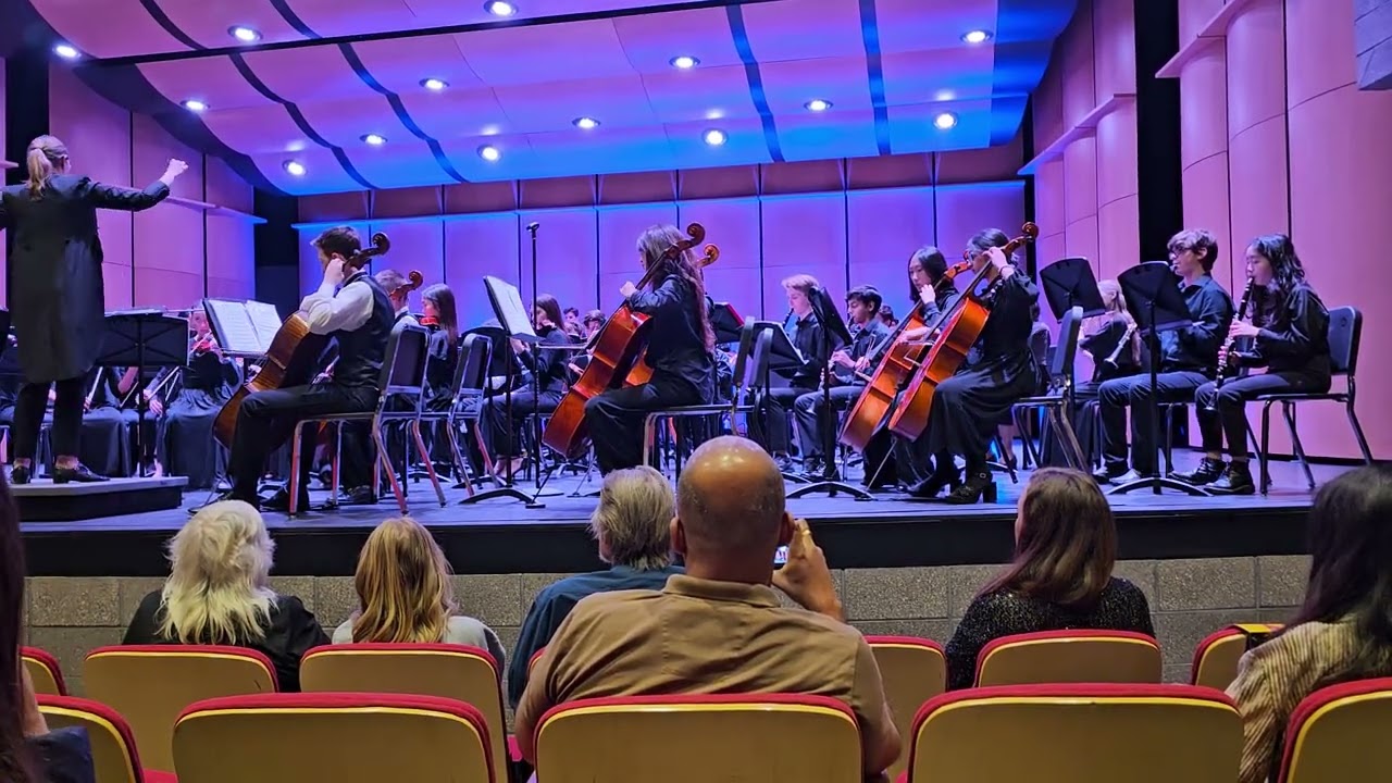 Mahaley and the phoenix children symphony performing Empire Strikes Back