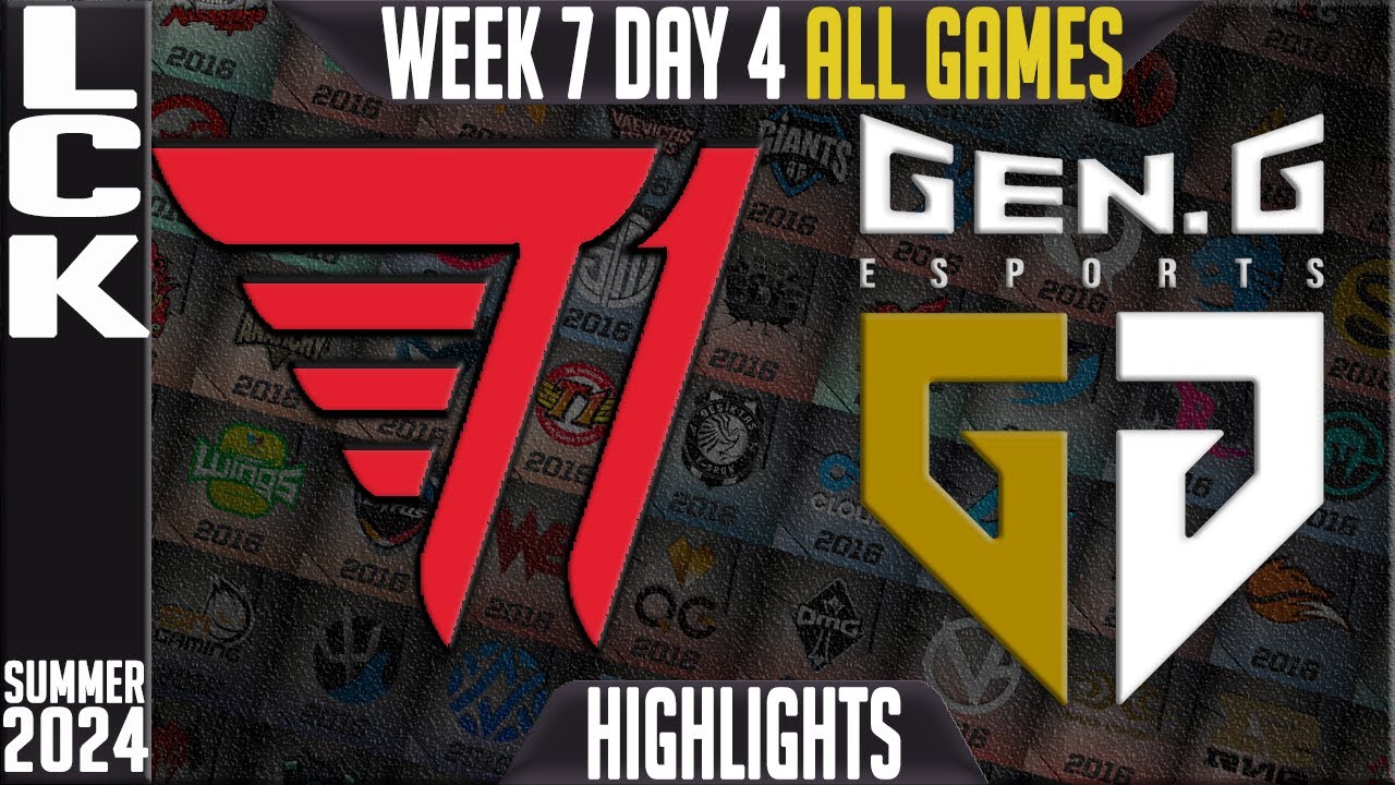 T1 vs GEN Highlights ALL GAMES | LCK Summer 2024 W7D4 | T1 vs Gen.G Week 7 Day 4