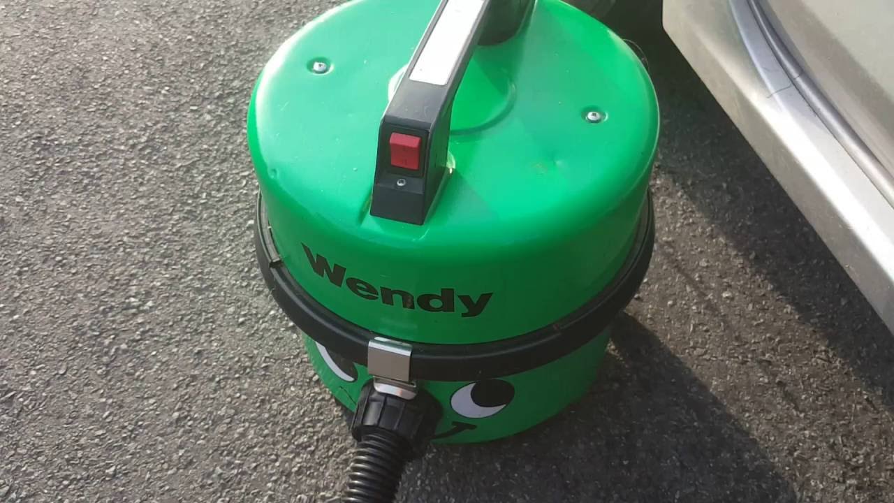 numatic   rare wendy  cleaning  the car