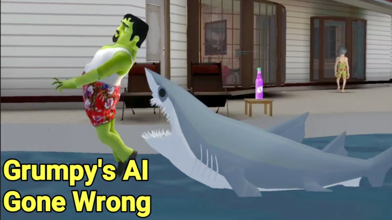 Scary Stranger 3D | Grumpy's AI Gone Wrong In A Jaw-Some Prank