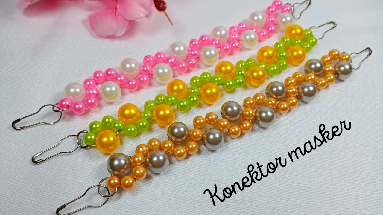 konektor masker dari bahan mutiara