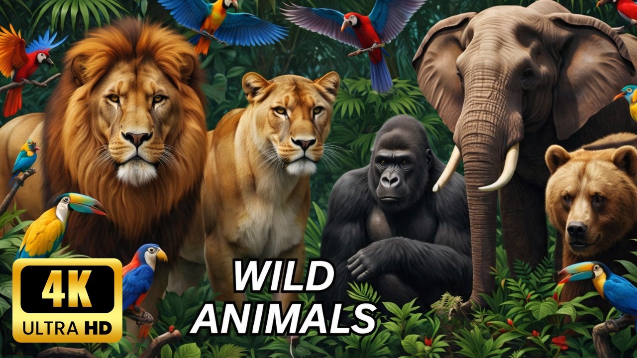 Amazon Jungle Wildlife Adventure  60FPS 4K Ultra HD #4K #Nature