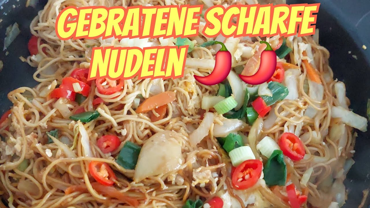 Gebratene scharfe 🌶🌶 Asiatische Nudeln | Vegetarisch | Mie goreng pedas🌶🌶🇲🇨