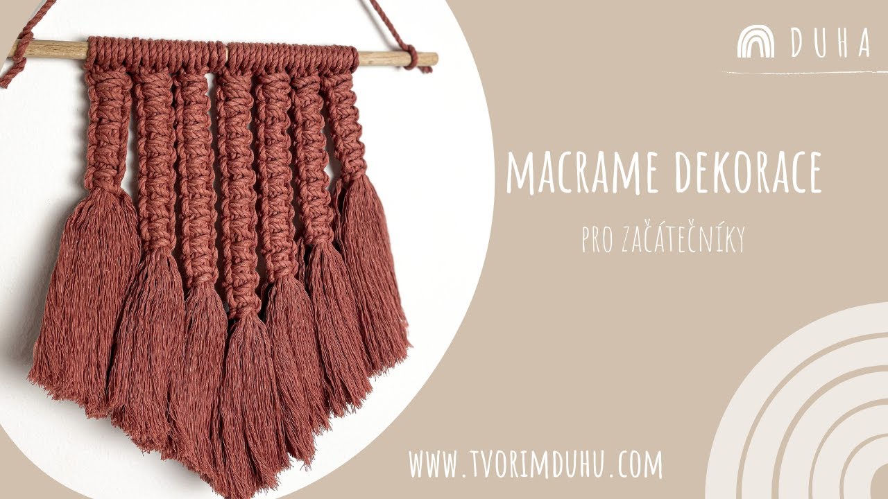 Macram&eacute; pro zač&aacute;tečn&iacute;ky (DIY set)