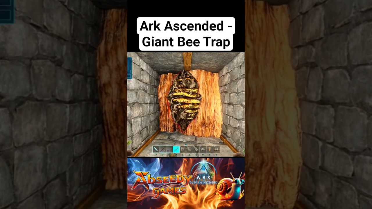 ASA - Giant Bee Trap #arksurvivalascended #giantbee #arkhoney #trapeverything