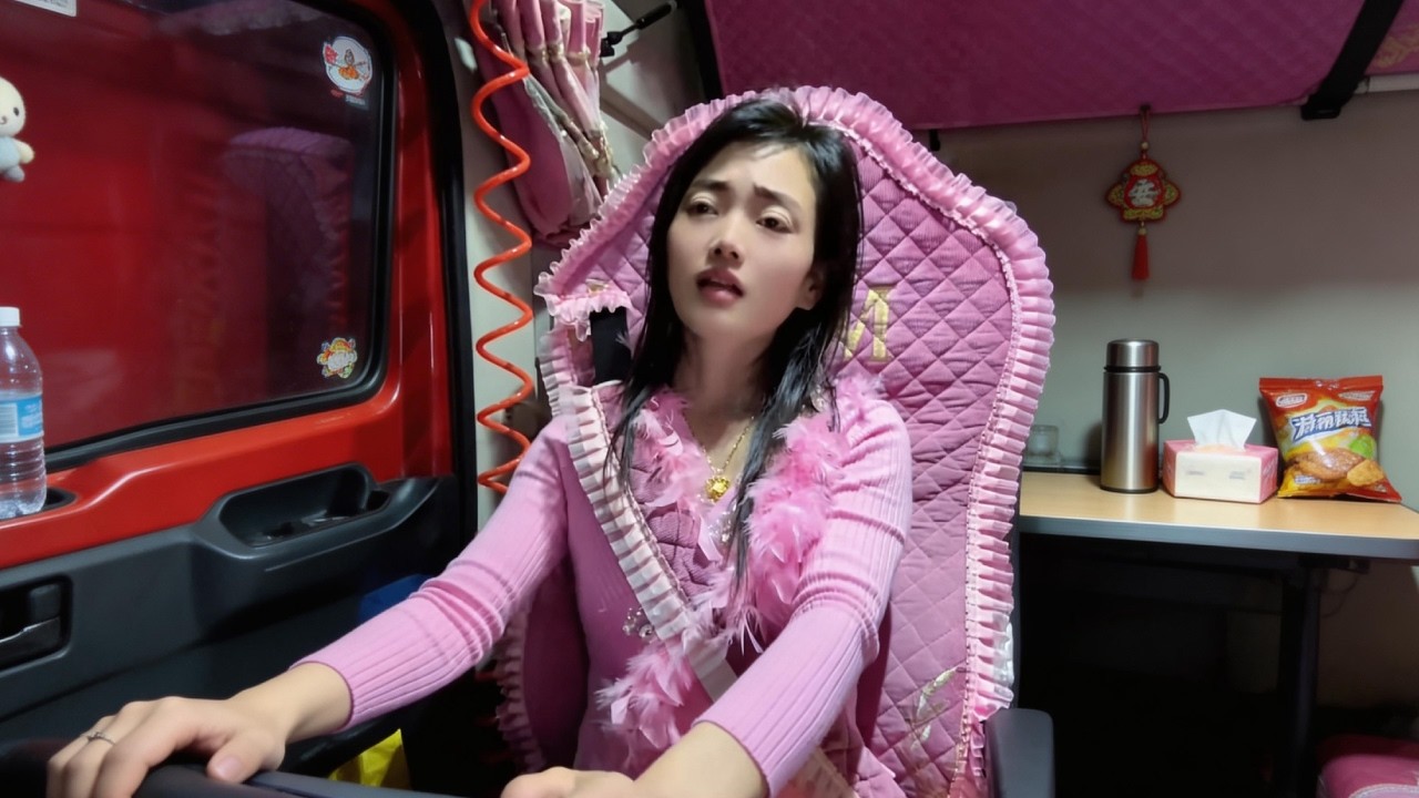 90后美女卡车司机，独自跨省1055公里送货，停车卸货被连催三次挪车！【90后卡车夫妻】