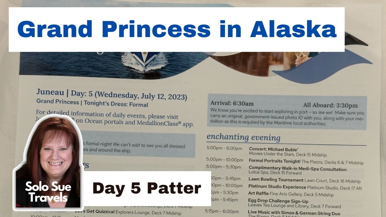 Grand Princess Day 5 Patter | Princess Alaska Cruise Tour | Skagway | Solo Travel Vlog
