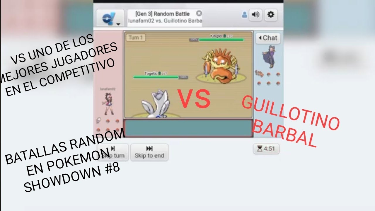 ME ENFRENTO A UNO DE LOS MEJORES JUGADORES DE POKEMON ESMERALDA GUILLOTINO💥💥👹BATALLAS RANDOM EN PS#8
