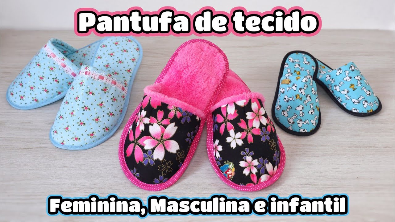PANTUFA DE TECIDO - Passo a Passo  | Atelier LoveYu