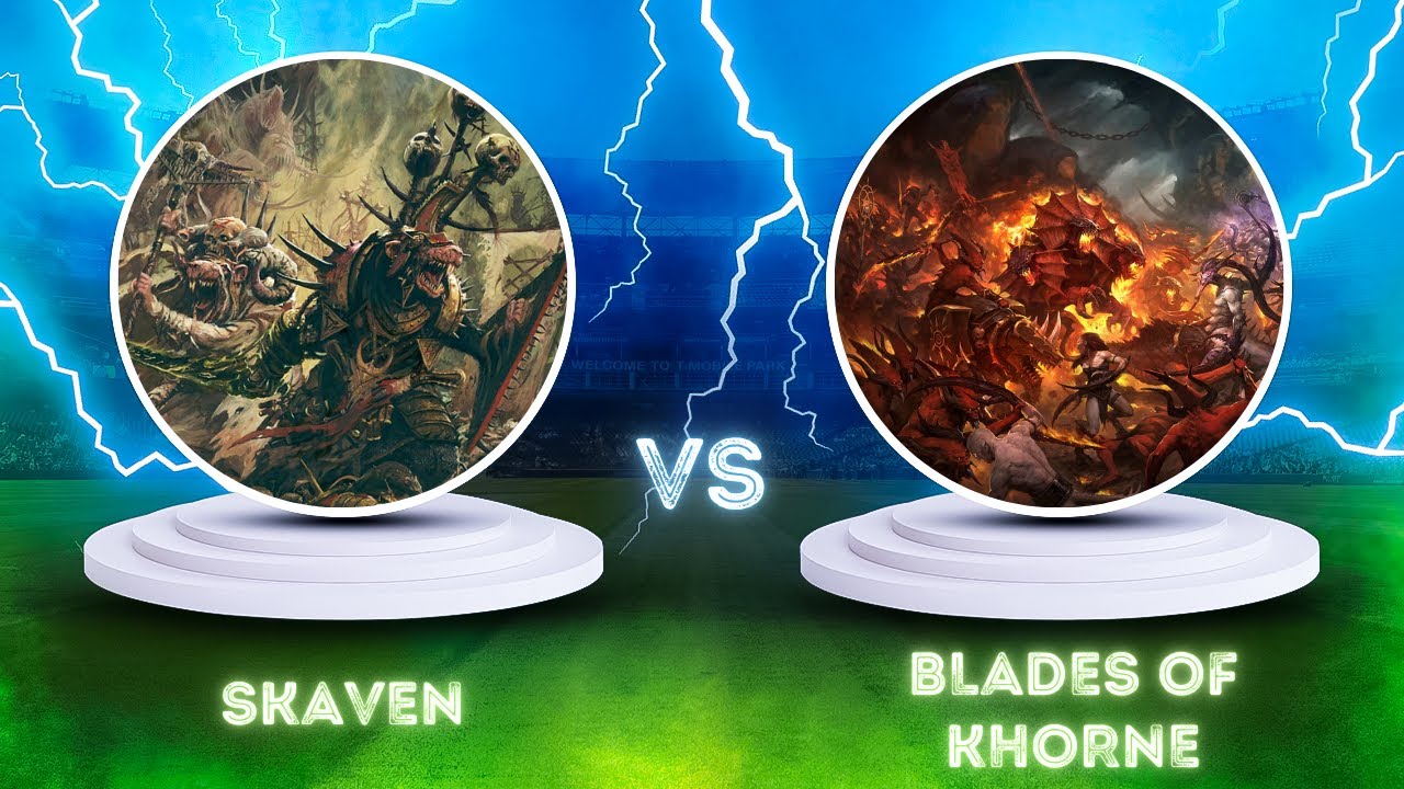 2000 Punkte skaven / blades of khorne Age of Sigmar Battlereport deutsch