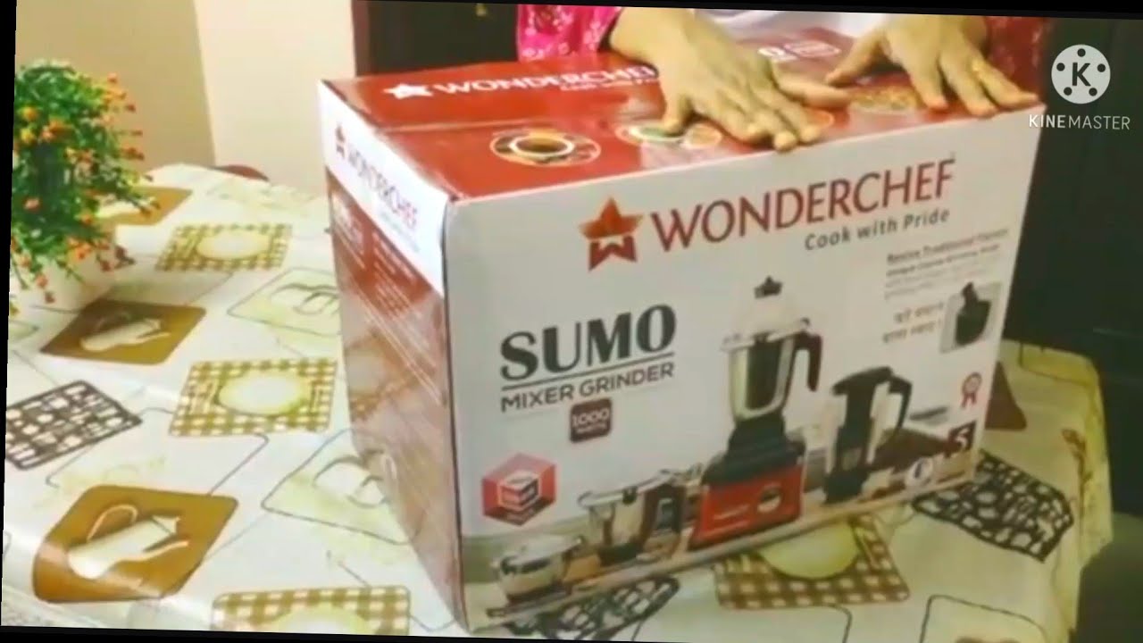 WONDER CHEF Sumo 1000 WATTS Mixer Grinder Unboxing|my first unboxing vlog