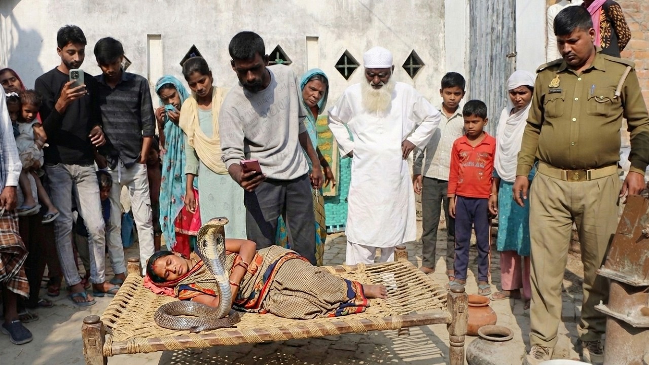 जहरीला नाग काटने से महिला की हालत नाज़ुक! मौके पर शासन प्रशासन के साथ पहुँचे Guddu Maurya SarpMitra 