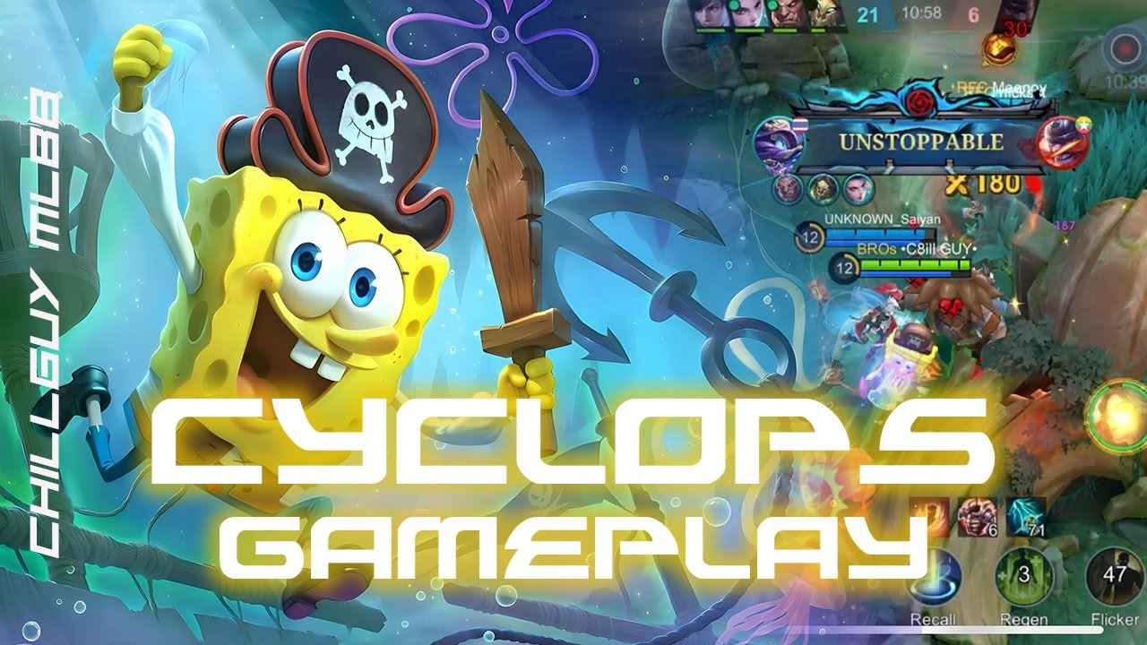 SPONGE CYCLOPS လာမနှောက်နဲ့ 😭🧽 | MLBB Gameplay |