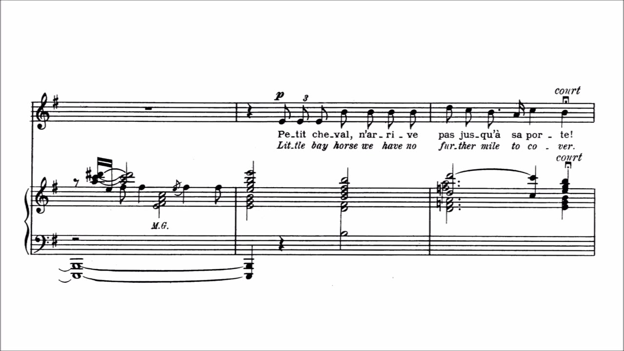 D&eacute;odat de S&eacute;verac - Canson per cabalet (Chanson pour le petit cheval)(1910)[Score]