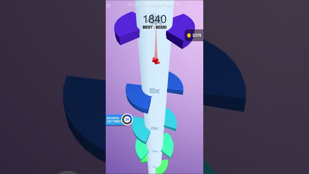 Helix Jump - All Levels Gameplay Pop Pi (Levels 11-20)