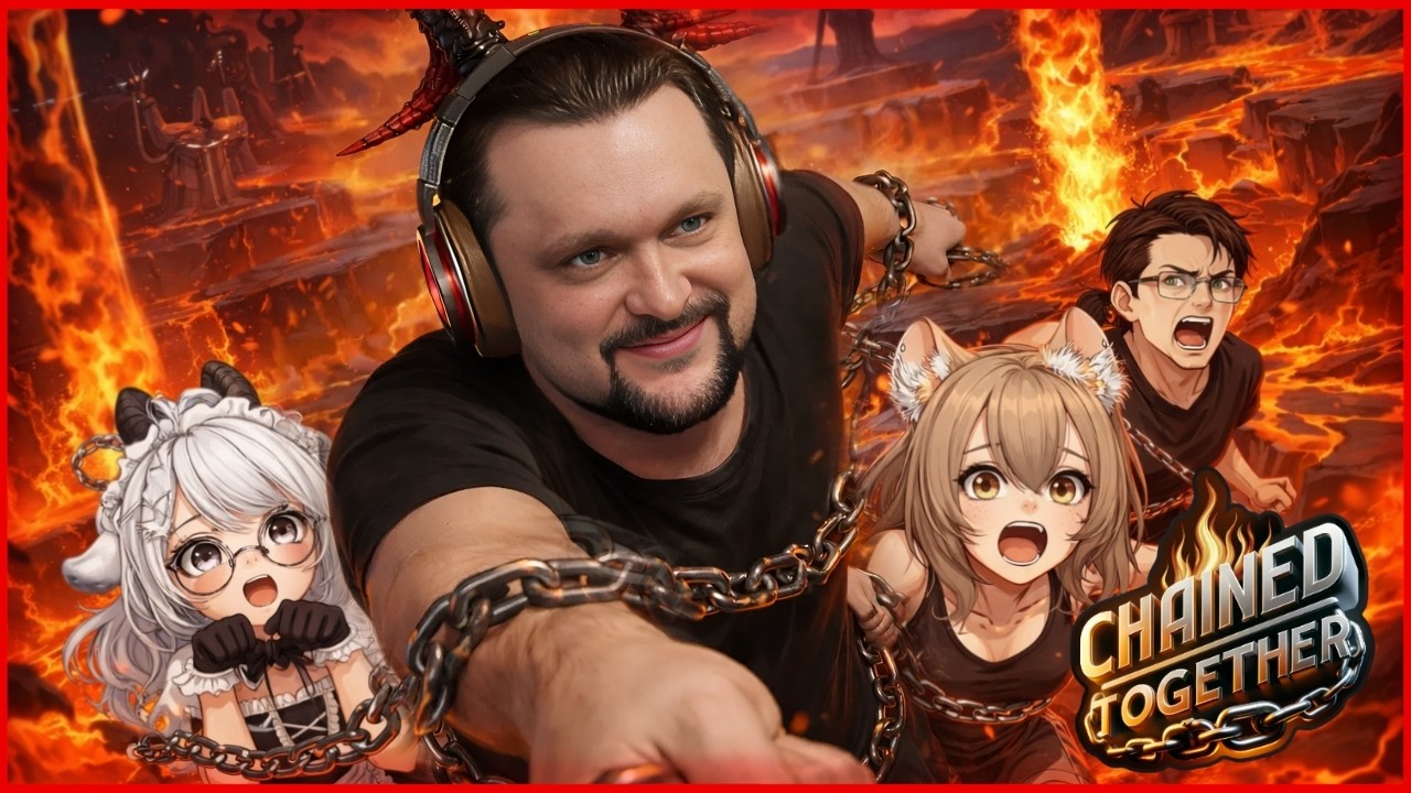 Chained Together  ЭТО ШЕДЕВР! Пытаемся в цепи!