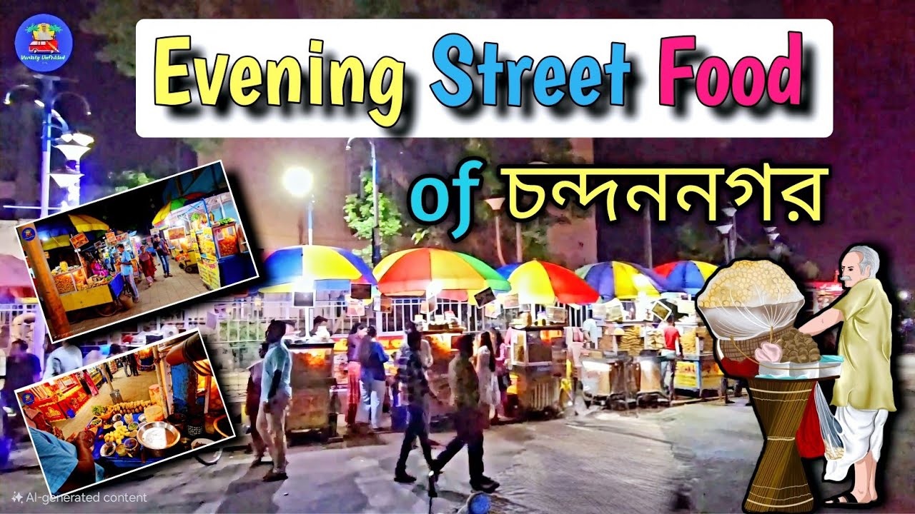 Evening Street Food of Chandannagar Strand || স্ট্রীট ফুড, চন্দননগর || Variety Unfolded