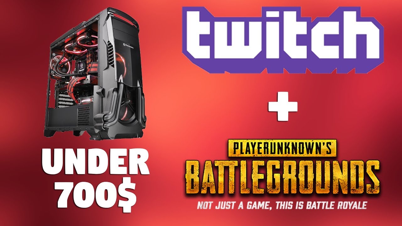 Under 700$ PUBG Streaming Ryzen PC Build 2017