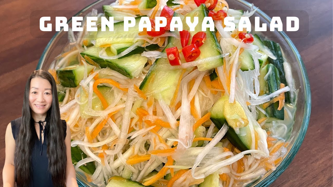 Green Papaya Salad * Cambodian Style  || Ly Cooks