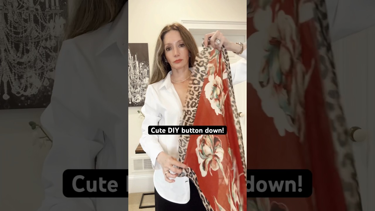 Easy Hack with SCARF❤️ #diy #fashionhacks #ootd
