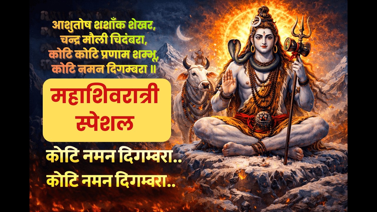 आशुतोष शशांक शेखर 🔱 | कोटि नमन दिगम्बरा | Shiv Stuti Live |Mahadev Shiv Stuti Live |Om Namah Shivaya