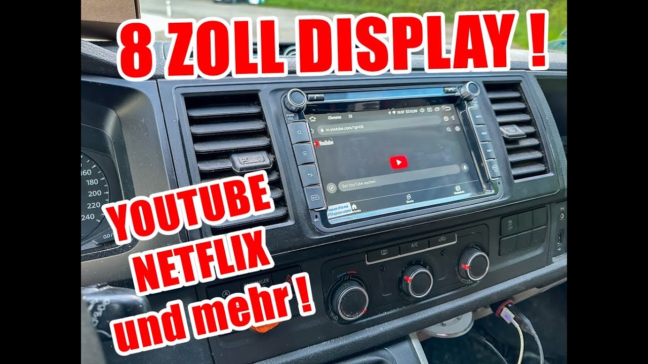 Radio mit riesen 8 Zoll Bildschirm für den VW T6! M.I.C. AV8V7LITE