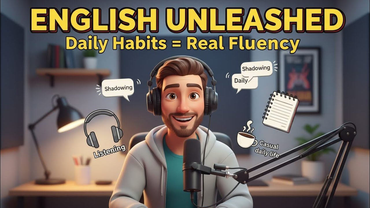 English Unleashed: Daily Habits That Build Real Fluency (No Country, No Hours)