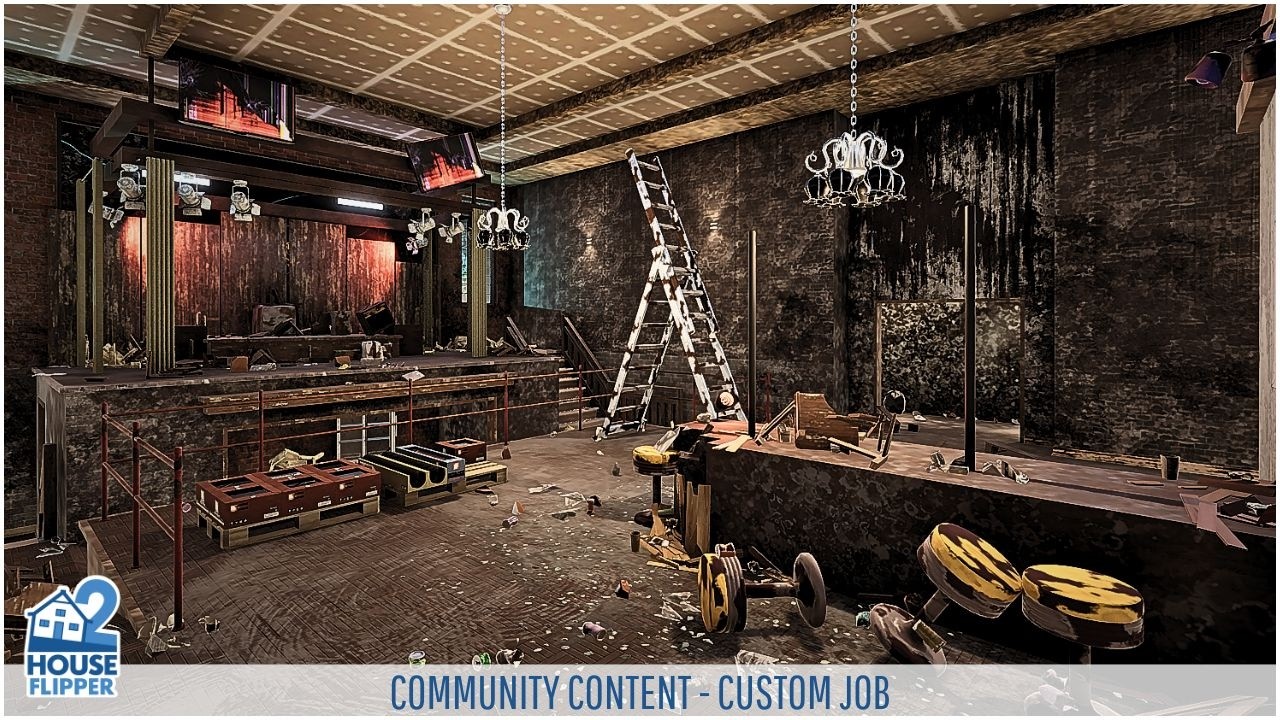 House Flipper 2 | From Abandoned Nightclub to a Dark Luxury Club | Community Content
