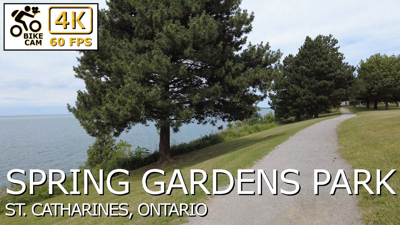 Biking Through Spring Gardens Park 🚴‍♀️🌳 | 4K Cycling Adventure in St. Catharines, Ontario 🇨🇦