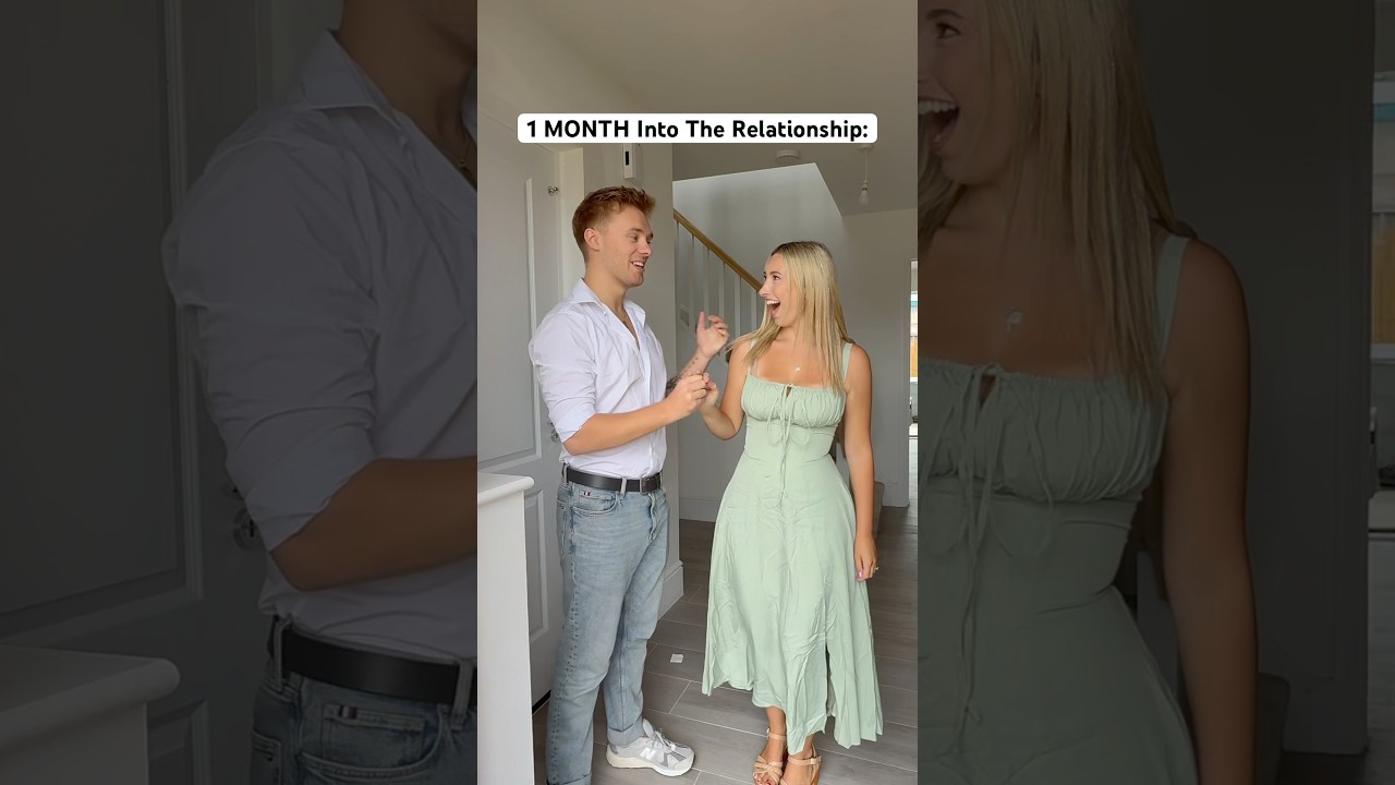 1 month into the relationship VS 4 years 😂 #couple