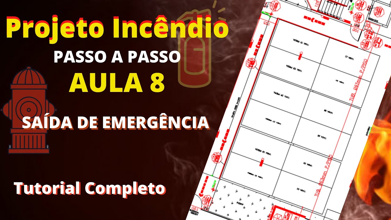 Projeto de prevenção e combate a incêndio e pânico curso - aula 8   saída emergência