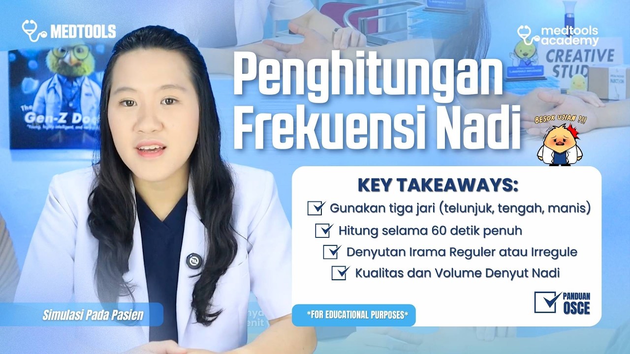 Cara Menghitung Denyut Nadi Normal pada pasien | PANDUAN OSCE MEDTOOLS.ID