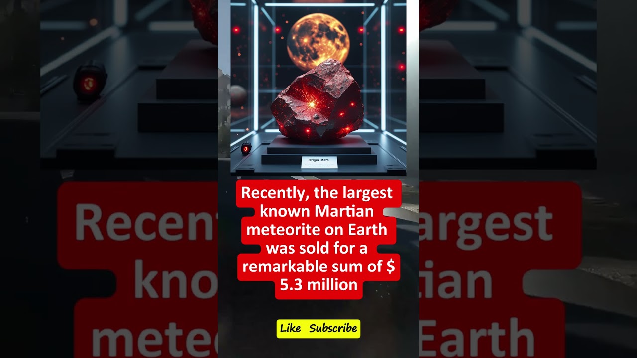 🚀 “A Piece of Mars Sold for $5.3 Million!” — The World’s Priciest Meteorite 🌌 😲 Who Would Pay Mil