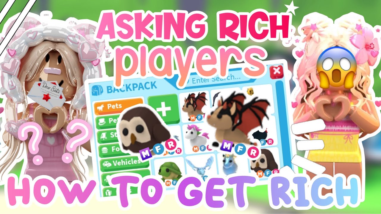 ౨ৎ˚ asking RICH players how to GET RICH ! 🌸🌷 