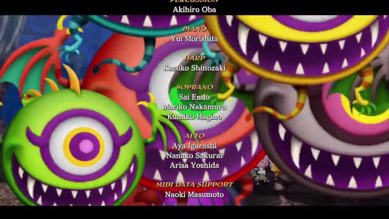 シアトリズム THEATRHYTHM FINAL BAR LINE - Credits (with text)